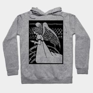 Art Nouveau Christmas Angel Hoodie